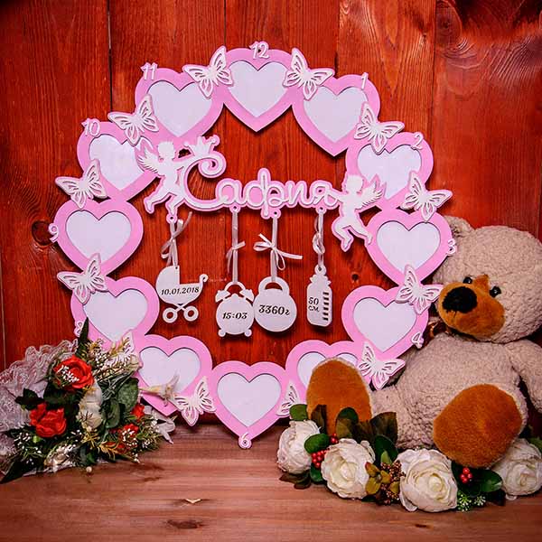 Фоторамка - первый год жизни